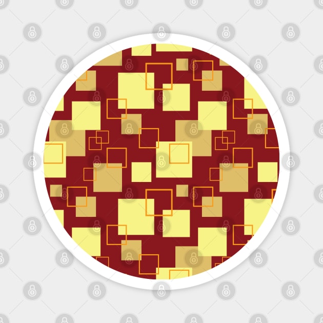 Square Seamless Pattern 016#002 Magnet by jeeneecraftz